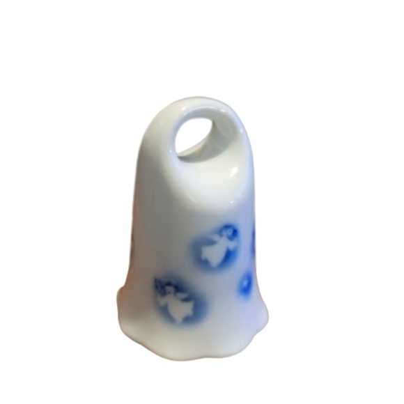Vintage Toscany-White Blue Sky White Angels & Stars 4” Collector Bell - Picture 1 of 6